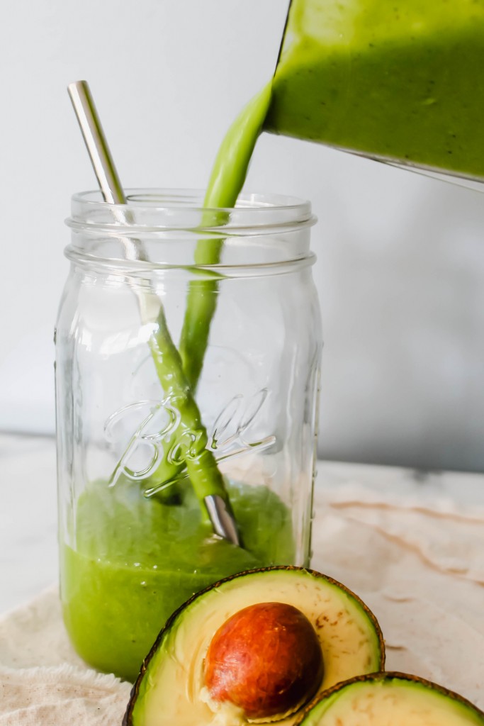Ultra-Creamy Avocado Kale Smoothie