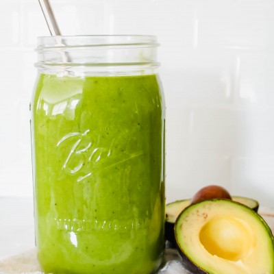 Ultra-Creamy Avocado Kale Smoothie
