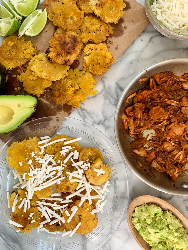 Jackfruit Tostones Nachos recipe