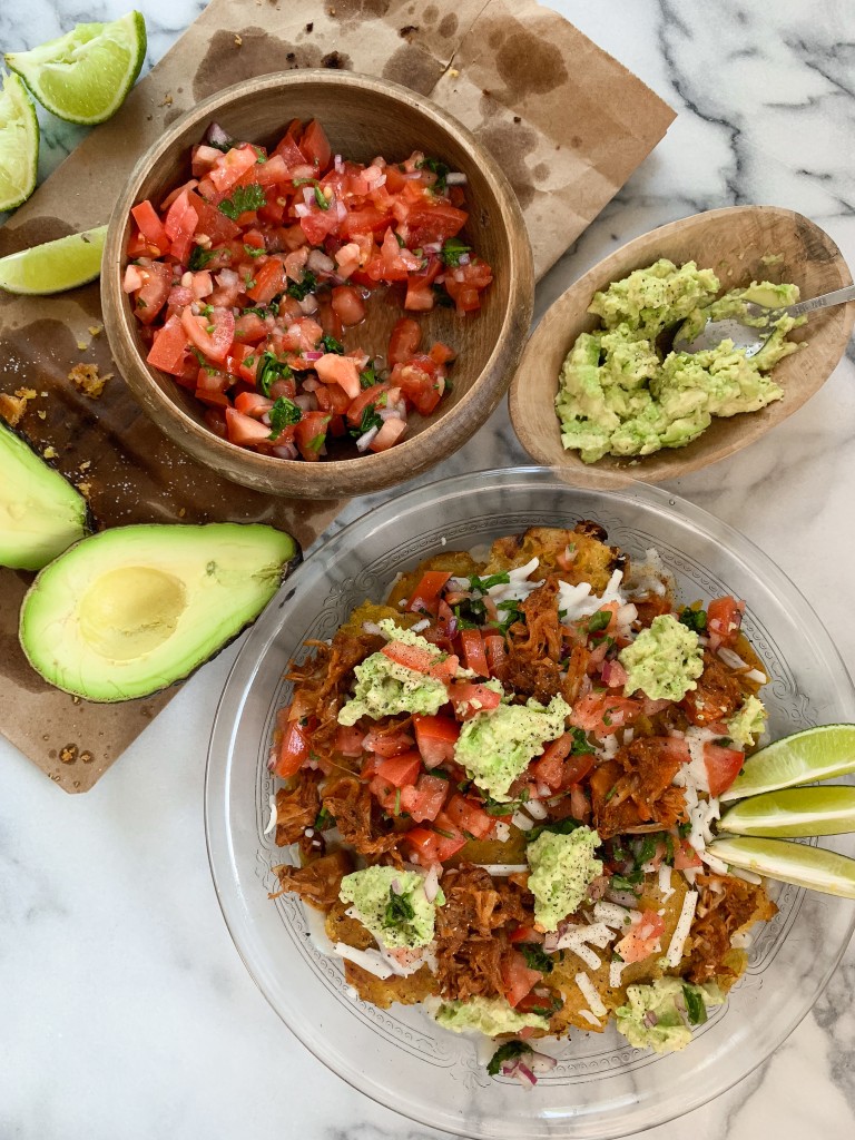 Jackfruit Tostones Nachos recipe