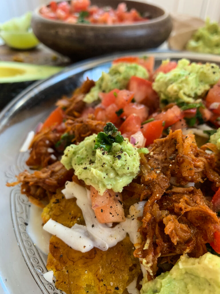 Jackfruit Tostones Nachos recipe