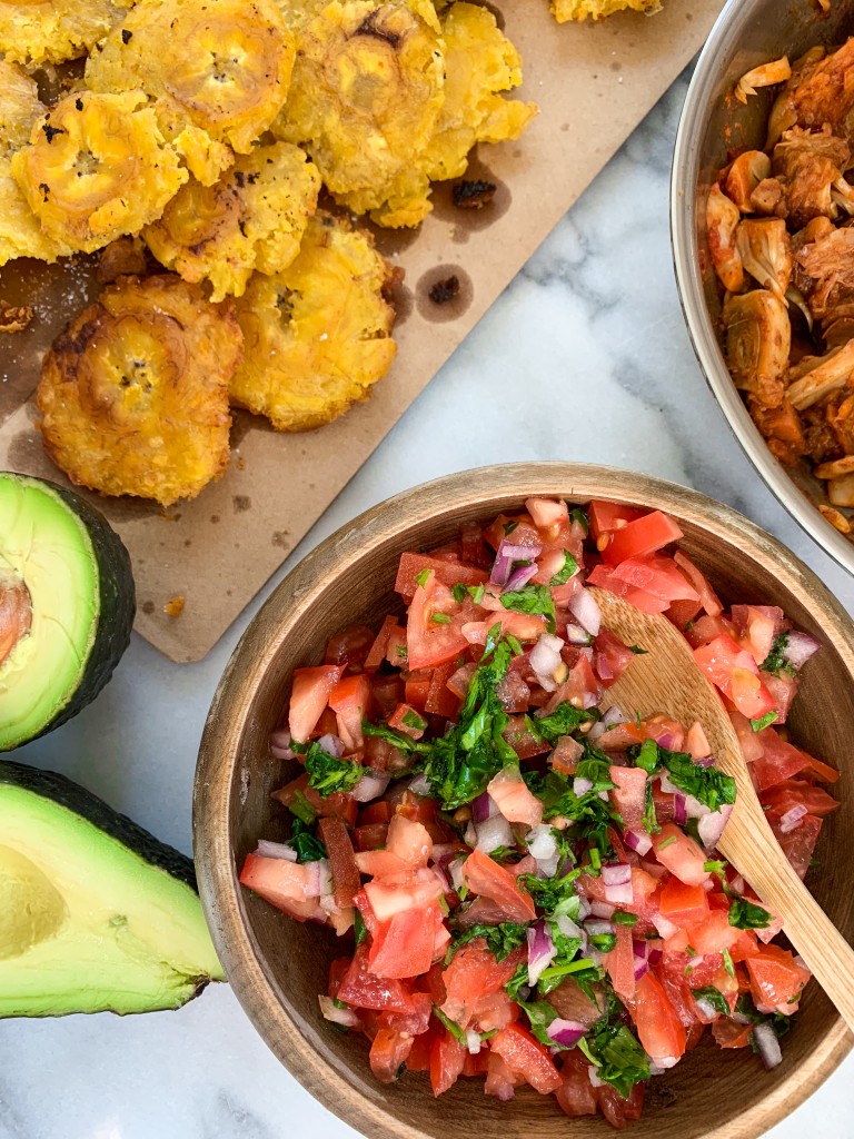 Jackfruit Tostones Nachos recipe