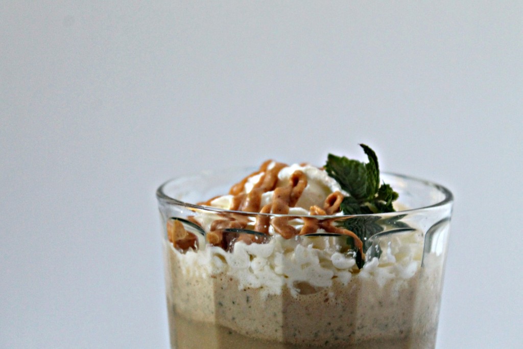 Peanut Butter Mint Iced Latte