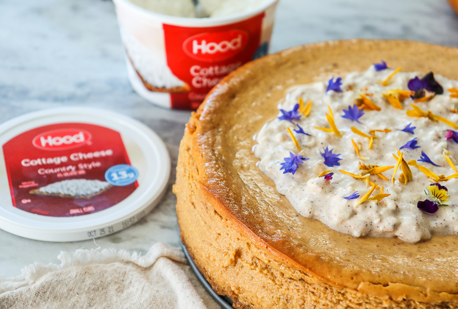 Pumpkin Spiced Cottage Cheesecake