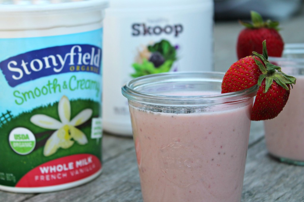 Roasted Strawberry Chia Seed Smoothie