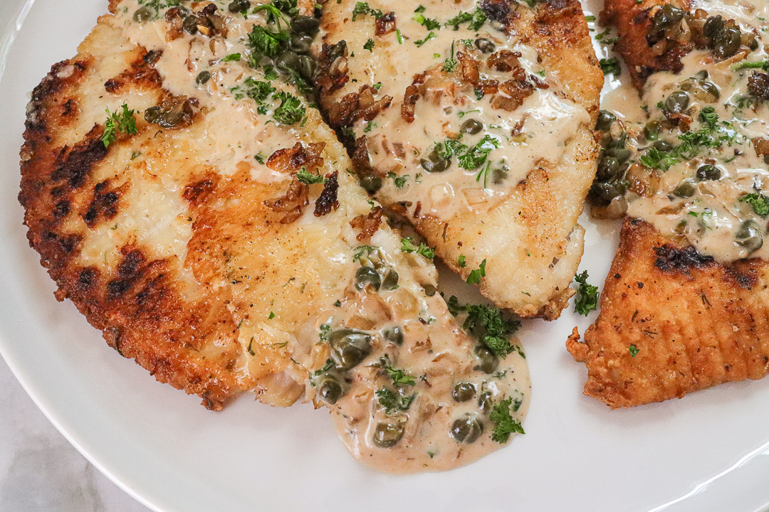 Creamy Skate Piccata
