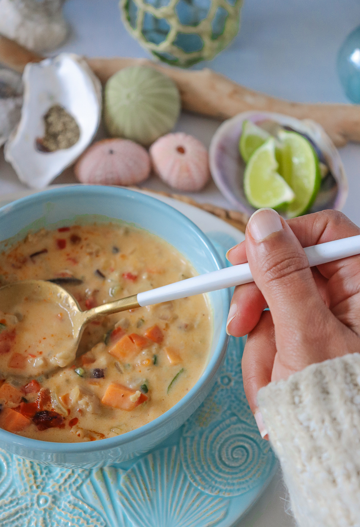 Creamy Caribbean Clam Chowder