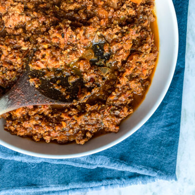 Vegan Tofu Bolognese