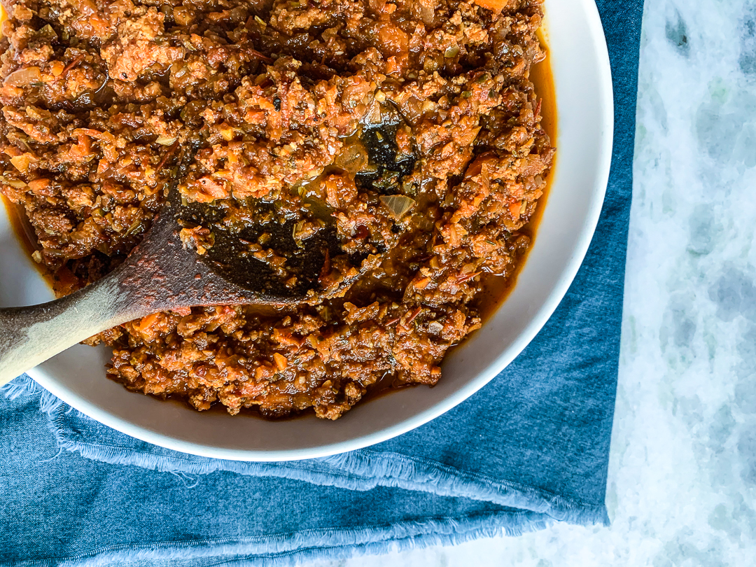 Vegan Tofu Bolognese