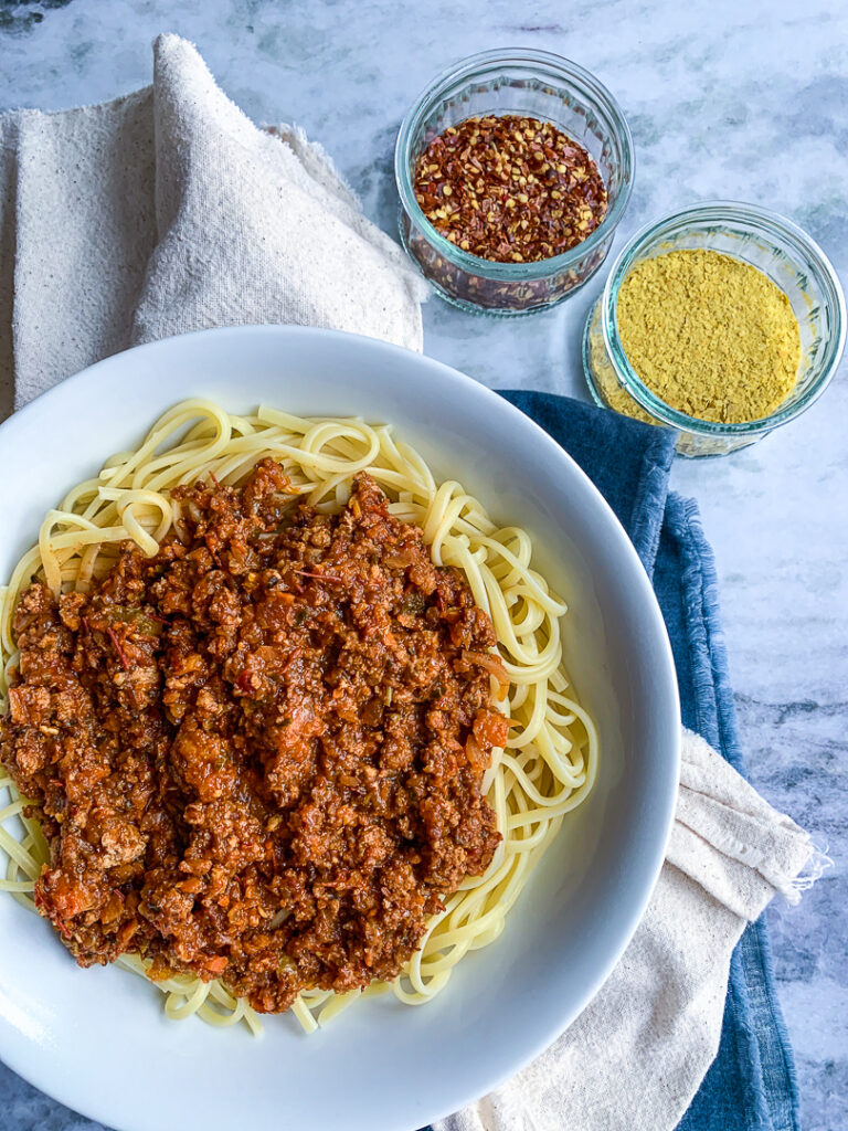 Vegan Tofu Bolognese 6